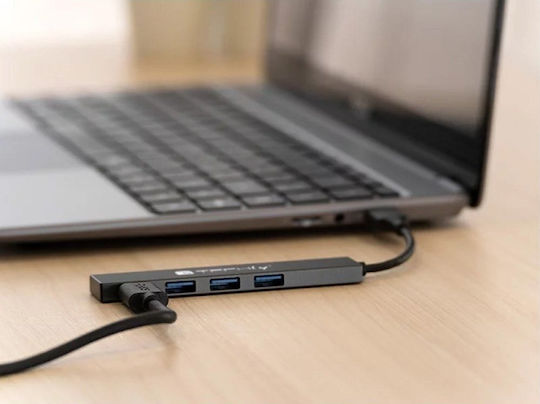 Techly Hub 10 Porturi USB 3.2 cu Conectare USB-A Gri