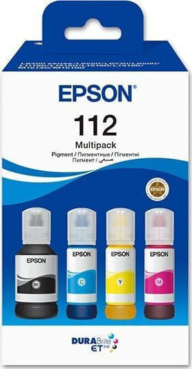 Epson 112 Original Paket mit 4 InkJet Druckerpatronen Gelb / Cyan / Magenta / Schwarz