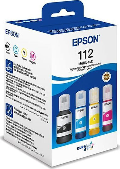 Epson 112 Original Paket mit 4 InkJet Druckerpatronen Gelb / Cyan / Magenta / Schwarz