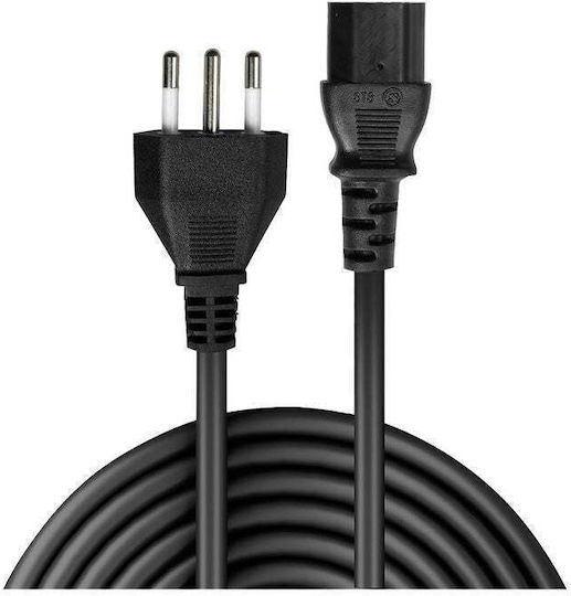 Lindy IEC C13 - IEC C13 Cable 5m Μαύρο 30415