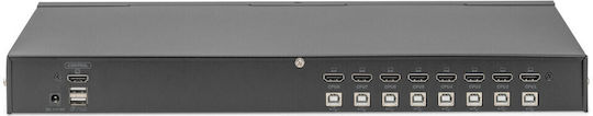Digitus Usb Hdmi Kvm Data Switch Ds-12910 8 Ports