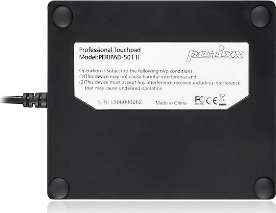 Perixx Peripad-501 II Ενσύρματο Touchpad Μαύρο