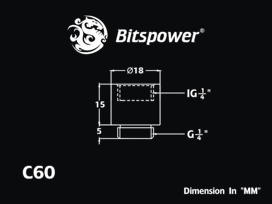 Bitspower G1 4 Schwarz
