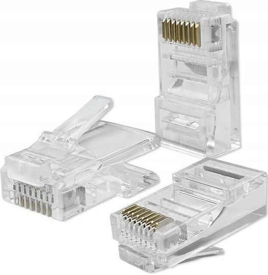 Qoltec Щепсел RJ-45 10бр Златист (54543)