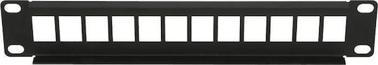 Extralink Οπτικό Patch Panel για Rack 10" 12 Θυρών Μαύρο