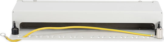 Digitus Shielded Patch Panel for Rack 1U with 12 Ports Gray