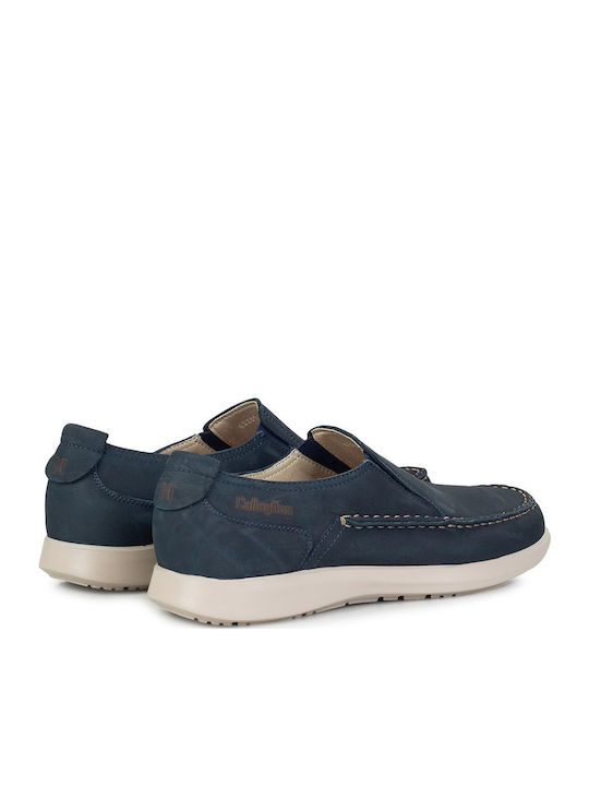 Leder Herren Freizeitschuhe Blau