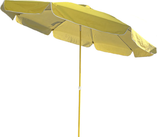 Umbrelă Rotundă Metalică Galbenă Φ2.5m