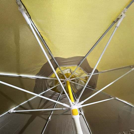 Umbrelă Rotundă Metalică Galbenă Φ2.5m