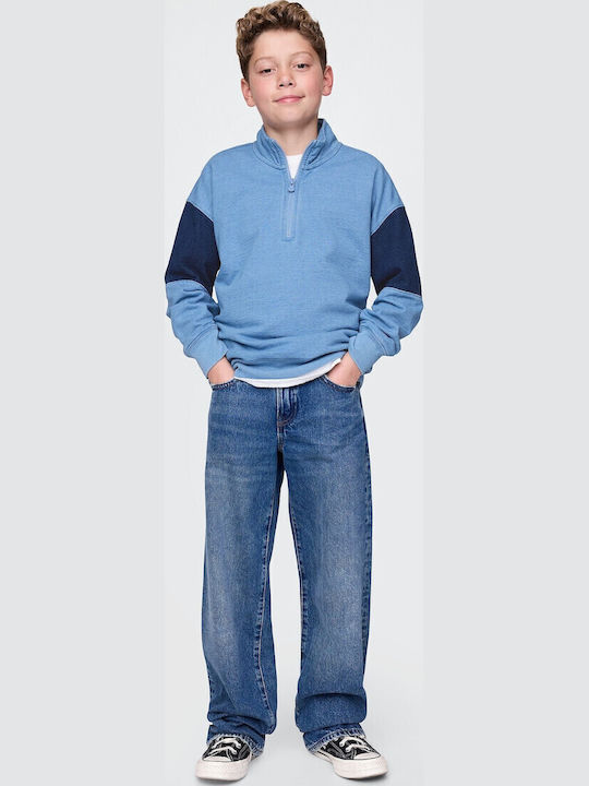 Fleece Hanorac Copii Light Indigo