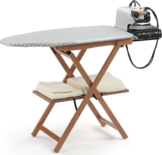 Wooden Ironing Board For Steam Iron Foldable 135x45x87cm