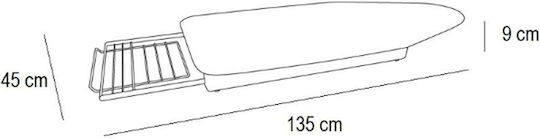Stiropratico Arit Masă De Călcat Tabletop 135x45cm