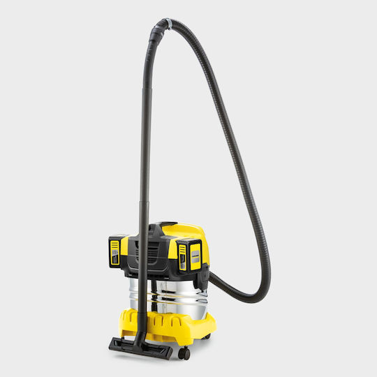 Karcher WD 4-18 S Dual Rechargeable Vacuum Wet / Dry with Plastic Bin 20lt