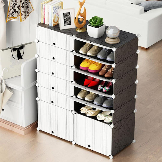Plastik Schuhschrank 95x37x125cm