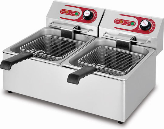Dynamic Electric Fryer Double Capacity 2x8lt
