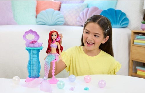 Ariel Vanity Pop Mermaid Shell Doll Disney Princess for Ages 3+ JBF86