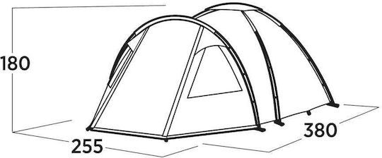 Easy Camp Kinn 4 Σκηνή Camping Igloo Πράσινη με Διπλό Πανί 4 Εποχών για 4 Άτομα 380x255x180εκ.