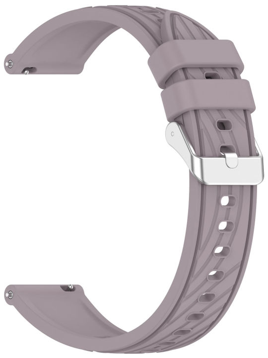 Curea din silicon cu textură în dungi pentru Xiaomi Watch S1 Active 22mm, Roland Purple Curea din silicon cu textură în dungi pentru Xiaomi Watch S1 Active 22mm, Roland Purple