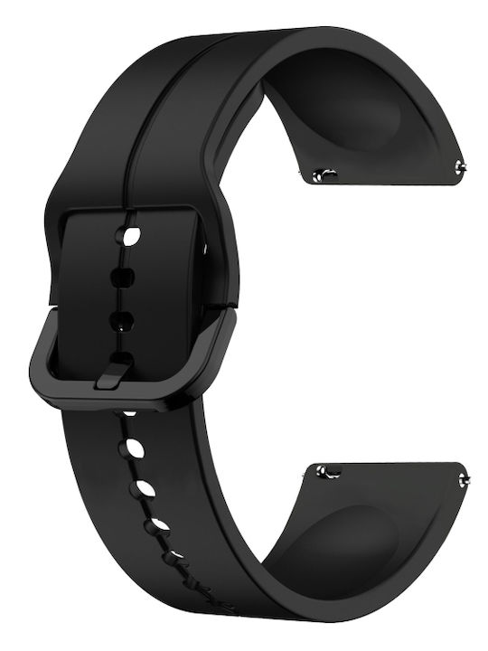Honor Magic Watch 2 Ζώνη Ρολογιού Σιλικόνης Βρόχου 46mm 22mm Μαύρο