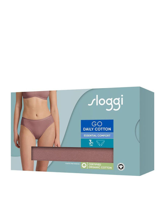 Βαμβακερά Women's Slip 3Pack Cacao