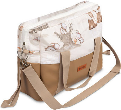 Sensillo Wickeltasche-Wickeltasche Schulter/Hand Braun 43x30x30cm.