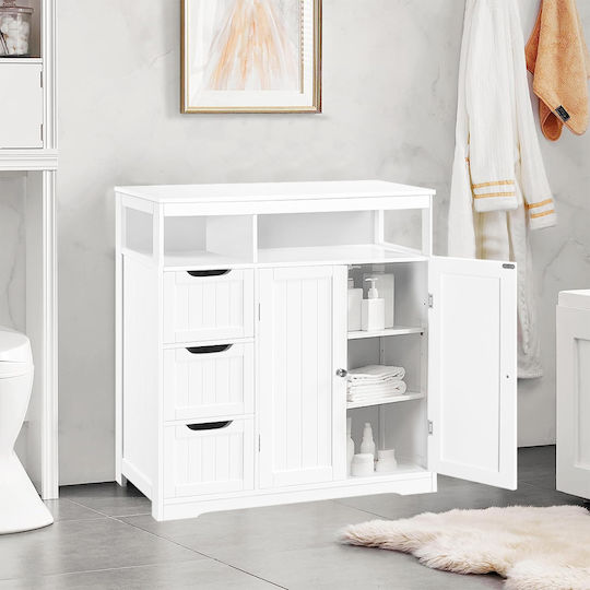 Shally Dogan Badezimmerschrank B80.5xT30xH86.5cm Weiß