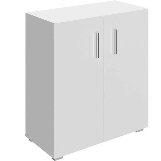 Bakaji Badezimmerschrank B77xT31xH60cm Weiß