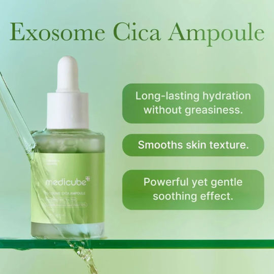 Medicube Exosome Cica Serum Soothing & Moisturizing Ampoule Face Serum with Centella Asiatica & Panthenol for Revitalization 30ml