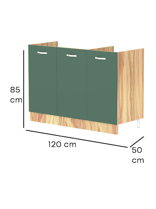 Dulap pentru Chiuvetă Πράσινου 120x50x85buc
