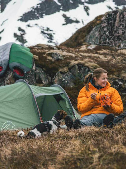 Robens Sage 3 Pro Winter Camping Tent Tunnel Green with Double Cloth for 3 People Waterproof 4000mm 390x190x110cm