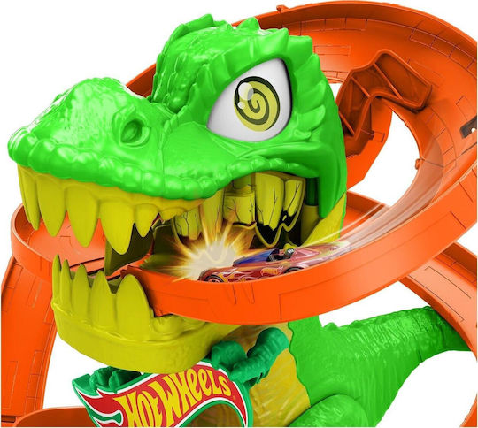 Hot Wheels City T-Rex Πίστα Πυροσβεστικός Σταθμός 1:64 για 4+ Ετών