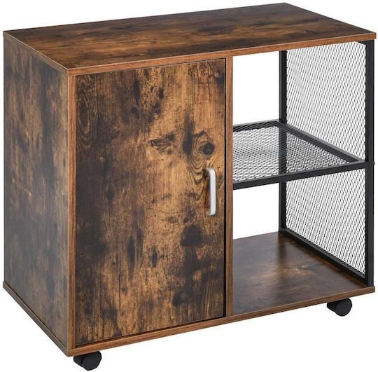 Шкаф Офис от MDF и Метал в бронзов цвят, 70x40x65.5см