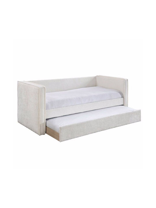 Calmo Διθέσιος Καναπές Κρεβάτι Cream 90x190εκ.