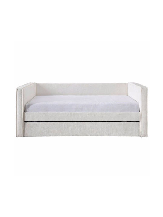 Calmo Διθέσιος Καναπές Κρεβάτι Cream 90x190εκ.