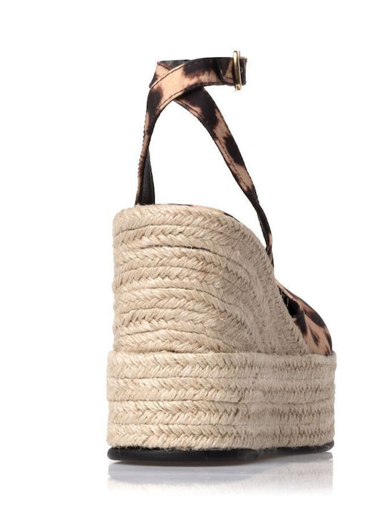 Platforme Dama Tip Espadrile Maro