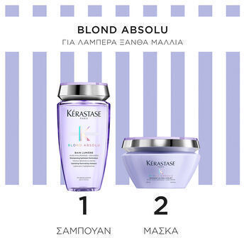 Kérastase Blond Absolu Σετ Περιποίησης Μαλλιών Διατήρησης Χρώματος για Βαμμένα Μαλλιά με Σαμπουάν & Μάσκα 2τμχ