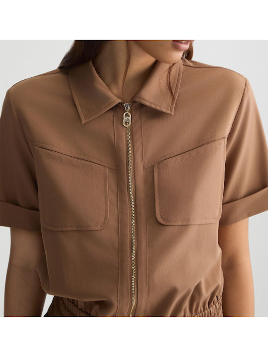 Γυναικεία Ολόσωμη Φόρμα Καφέ, Nude Brown