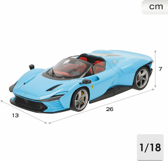 Bburago Ferrari Modele statice Figurină de Modelism Mașină Blue la Scară 1:18 26x13x7cm.