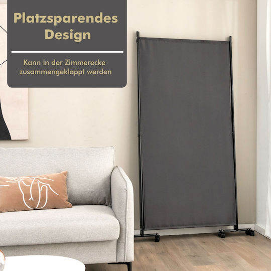 Costway Διακοσμητικό Παραβάν Μεταλλικό 262x180cm