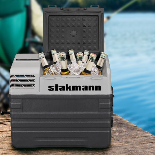 Stakmann Преносим Хладилник 52л 12V / 220V Черен