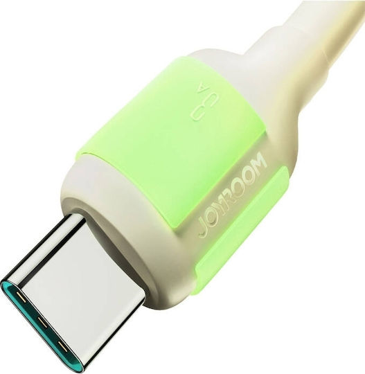 Joyroom S-A53 USB 2.0 Cable USB-C male - USB-A 60W PD Ασημί 2m