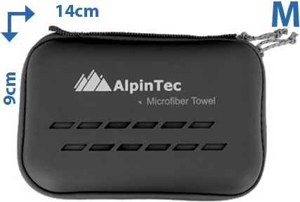 AlpinPro DryFast Microfiber Towel Black 100x50cm