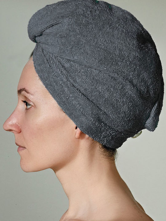 Kentia Facecloth Turban 24x64cm Gray Weight 450gr/m²