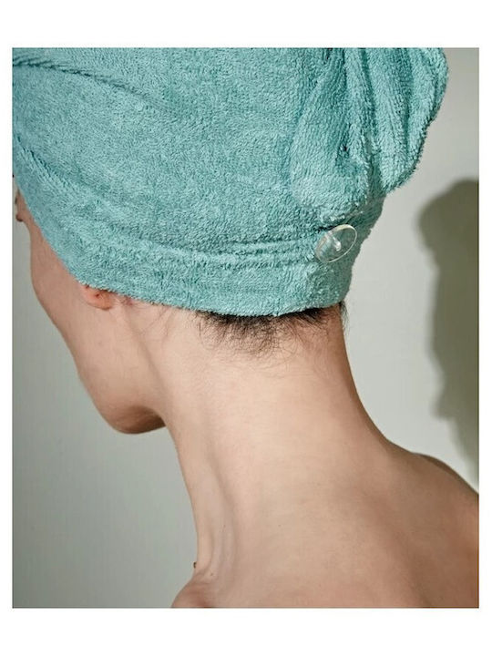 Kentia Πετσέτα Προσώπου Turban 24x64εκ. Πράσινη Βάρους 450gr/m²