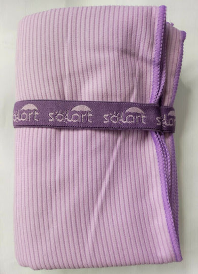 Solart Microfiber Body Towel 220gr/m² Purple 150x75cm