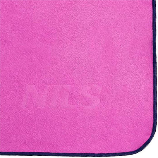 Nils Πετσέτα Microfiber Σώματος 200gr/m² Ροζ 90x200εκ.