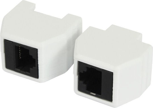 Allnet мрежов адаптер Tp-tp Cat6a гнездо 1:1 8-пинов Rj45 магнитен Poe до 10gbit