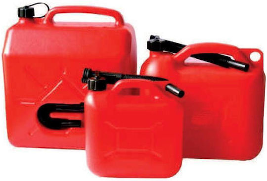 AMiO Double Seat Fuel Can Plastic with Extension Tube 10lt Red