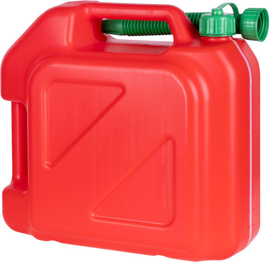 RoGroup Double Position Fuel Can Plastic with Extension Tube 10L Red
