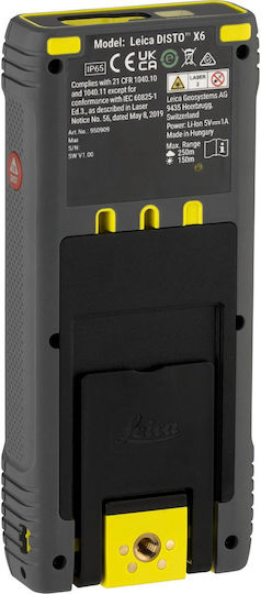 Leica Μέτρο Laser 950878 Bluetooth με Εύρος Μέτρησης 0.05m-250m